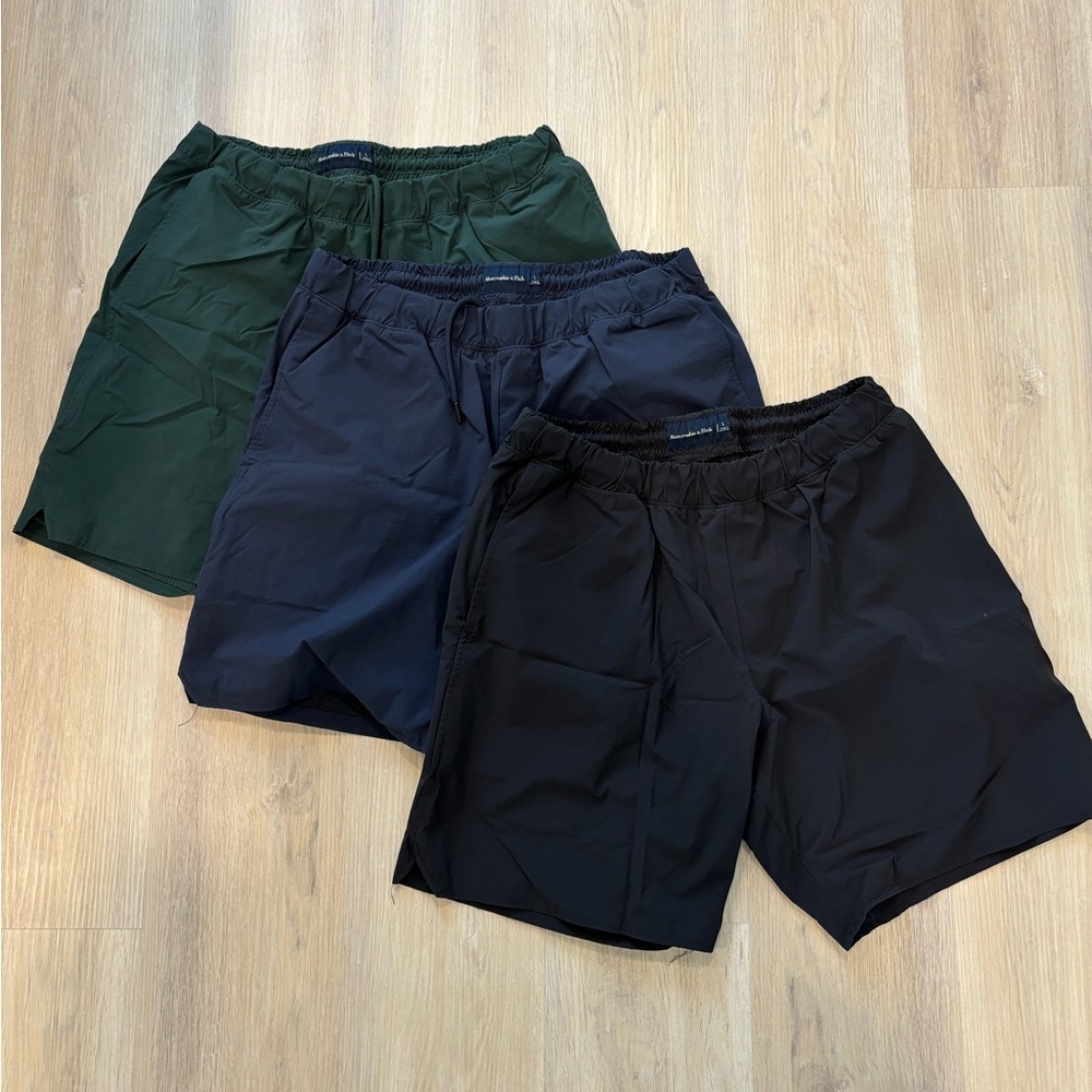 Abercrombie & Fitch men’s Saturday shorts- lot of 3, size large
